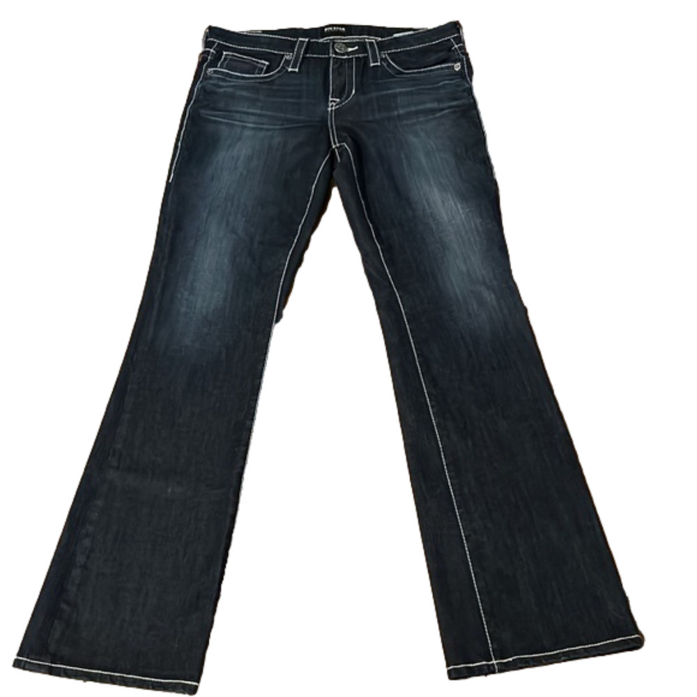 Big Star Women's Dark Indigo Relaxed Boyfriend Jeans